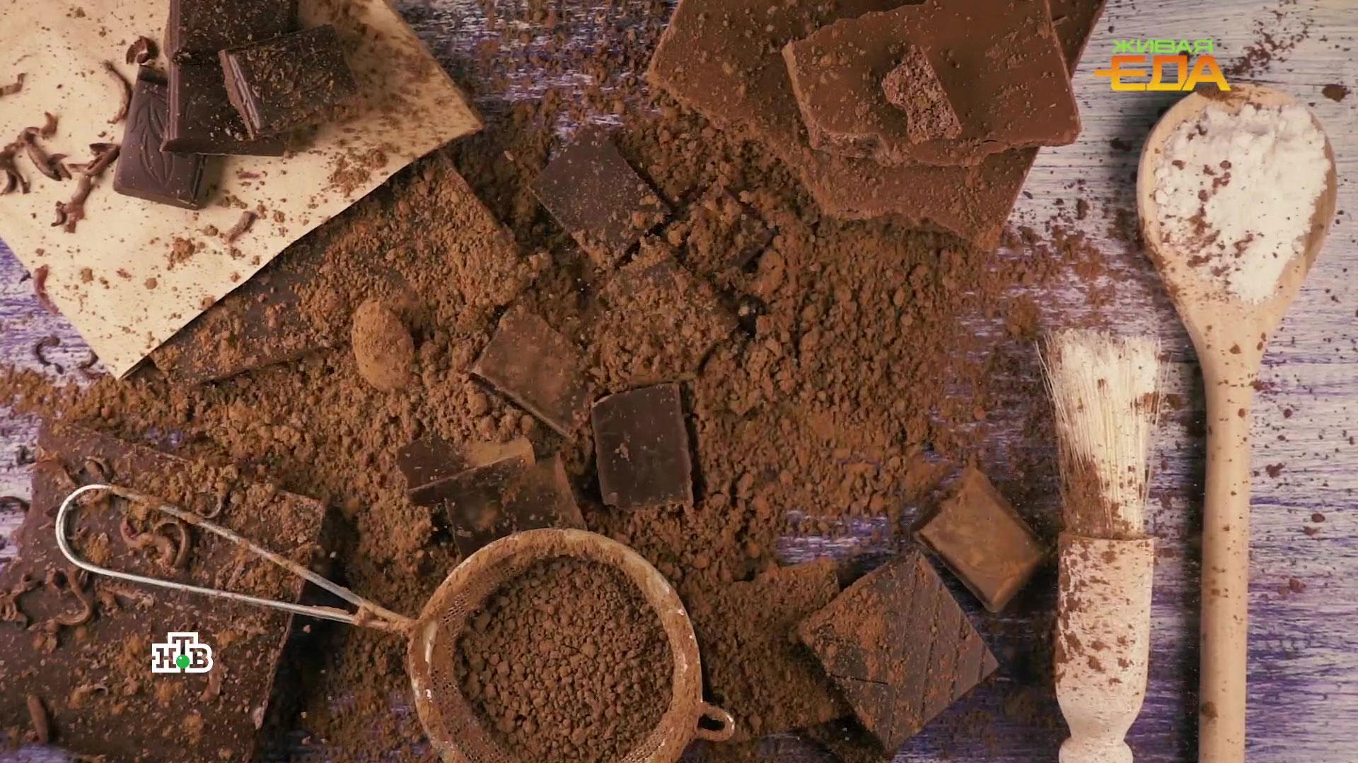 Польза чёрного чая, какао в пробирке, чип от переедания